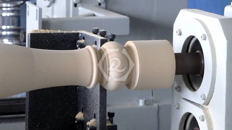 雙軸數控木工車床加工圖